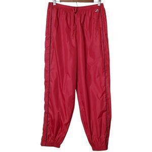 Vintage Lauren Ralph Lauren  Windbreaker Pants Size L Red Logo Breakdance Womens